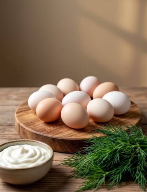 Куриное яйцо домашнее