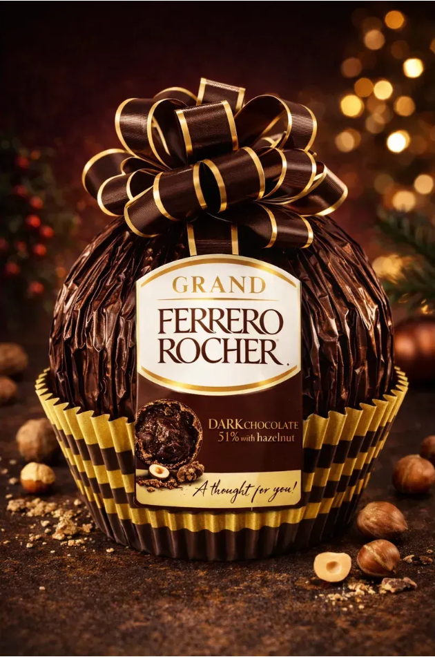 Ferrero Rocher Grand Dark Chocolate с фундуком, 125 г